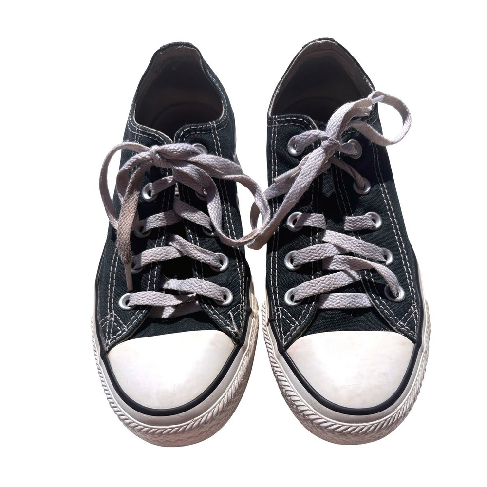 Converse Chuck Taylor All Star Low Top Sneakers Black Canvas Good Condition